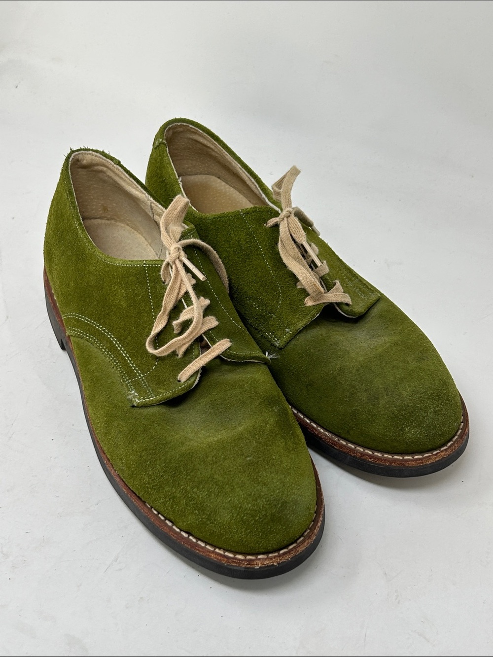 J.Crew Suede Oxfords Green Size 9.5